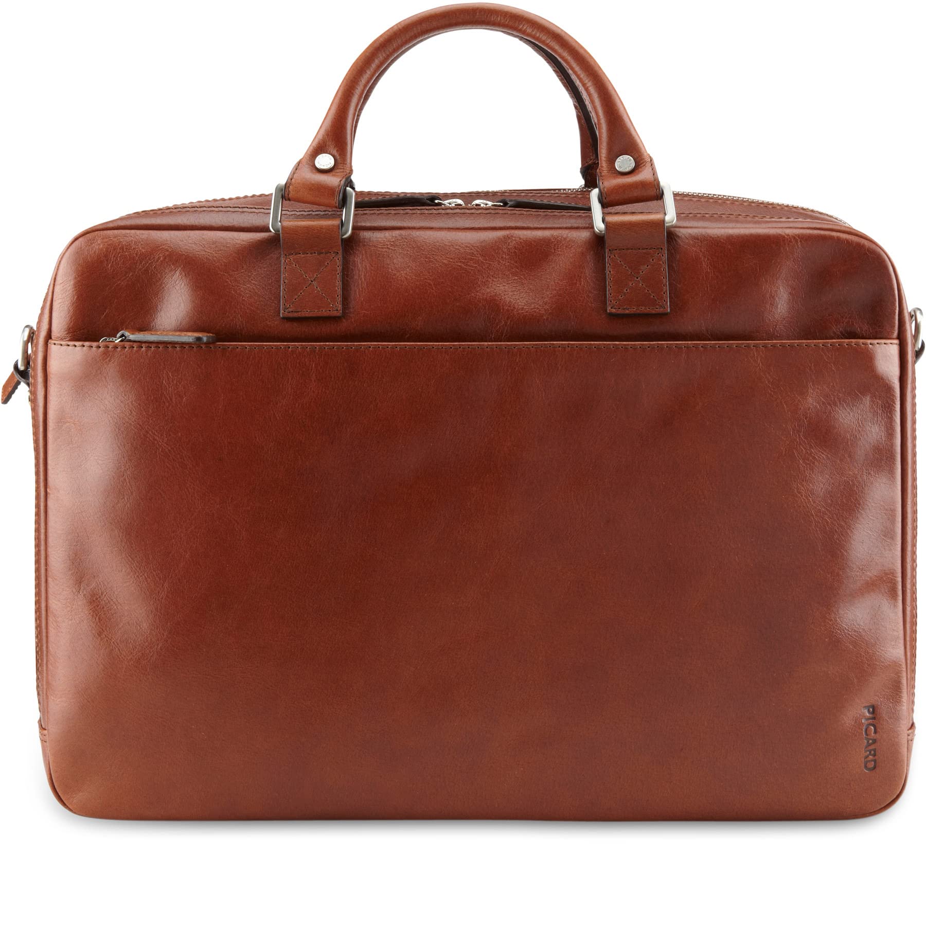 Picard Buddy Men's Laptop Bag, Buffalo Leather, One Size, with Zip, Laptop Bag, Business, Cognac, Standard Size, Business