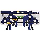 IRWINQUICK-GRIPOne-Handed Mini Bar Clamp 4 Pack, (2) 6", (2) 12", 1964748
