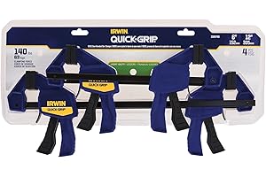 IRWINQUICK-GRIPOne-Handed Mini Bar Clamp 4 Pack, (2) 6", (2) 12", 1964748