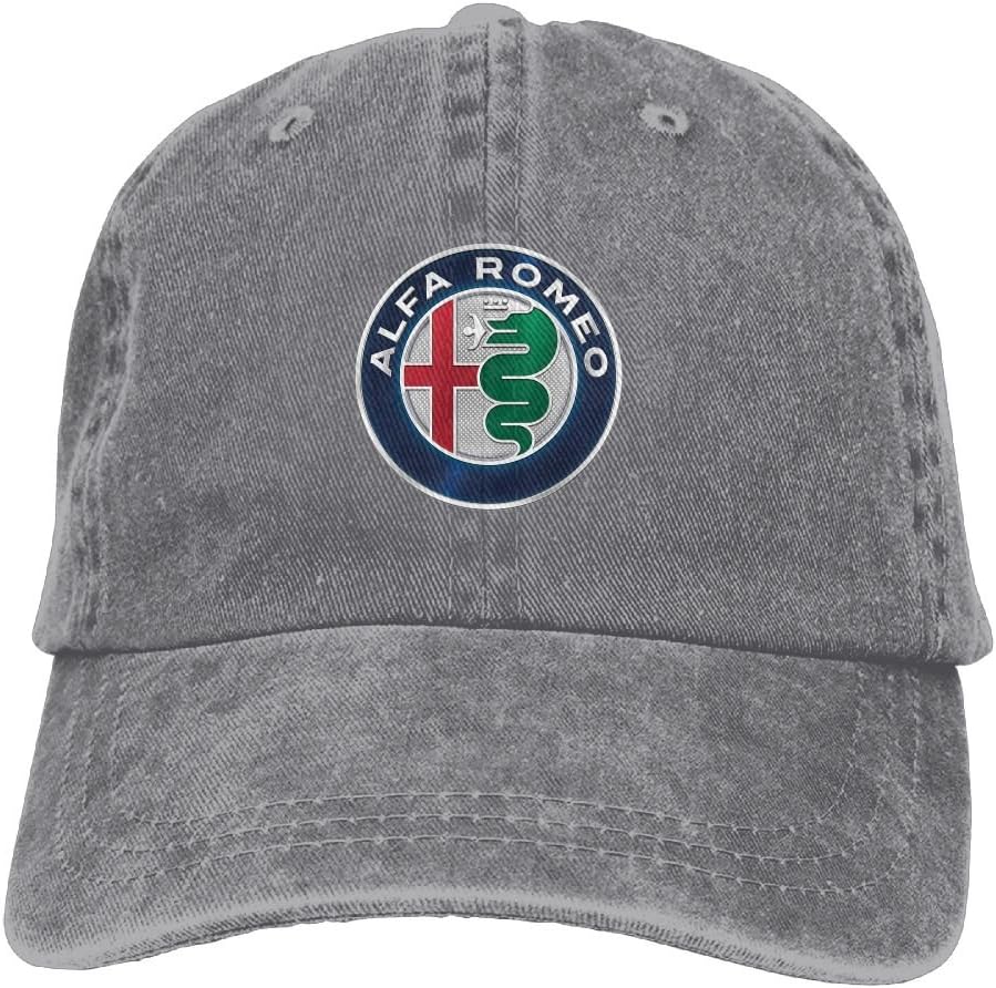 SumiDom Alfa Romeo Unisex Adult Baseball Cap Trucker Hat Cowboy Hat Hip Hop Sports Snapback