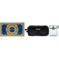 Versace Eau Fraiche for Men 3 Piece Set (3.4 Oz Eau De Toilette Spray + 10ml Travel Spray + Versace Blue Trousse)