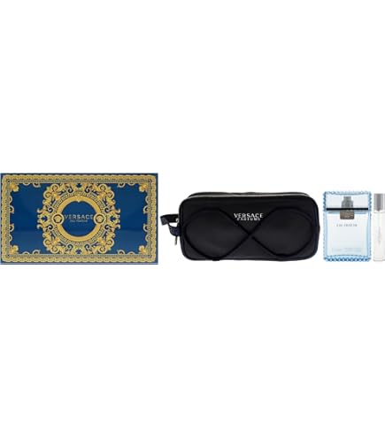 Amazon.com : Versace EAU FRAICHE 3 PIECE Gift Set - 3.4 OZ EAU DE