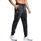 G Gradual Men's Joggers with Zipper Pockets Athletic Workout Gym Pants Stretch Running Track Jogging Sweatpants for Men