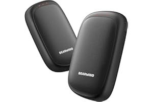 Bearwind Electric Hand Warmers Rechargeable - 2 Pack Magnetic Pocket Heater Handwarmers with AI Chips, Portable Hunting Gear, Reusable Winter Essentials, Gift Ideas for Men, Women, Outdoor