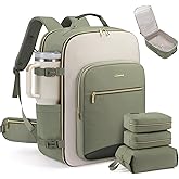 LOVEVOOK 56L Travel Backpack for Women & Men, Airline Approved Carry On Luggage with 3 Packing Cubes, TSA Overnight Bags, Waterproof Personal Item Bag, Weekender Essentials Backpacks fits 17" Laptop