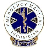 Emergency Medical Technician EMT Enamel Pin - Theme Series | Premium Enamel Pin - Statement Lapel Pin - Plated Badge for Clothing, Bags, Hats, Jackets, and Lanyards