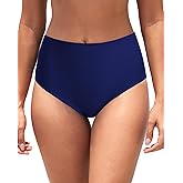 Dipinon Women's High Waisted Bikini Bottom Full Coverage Bathing Suit Swim Bottoms Tummy Control Swimsuit Shorts