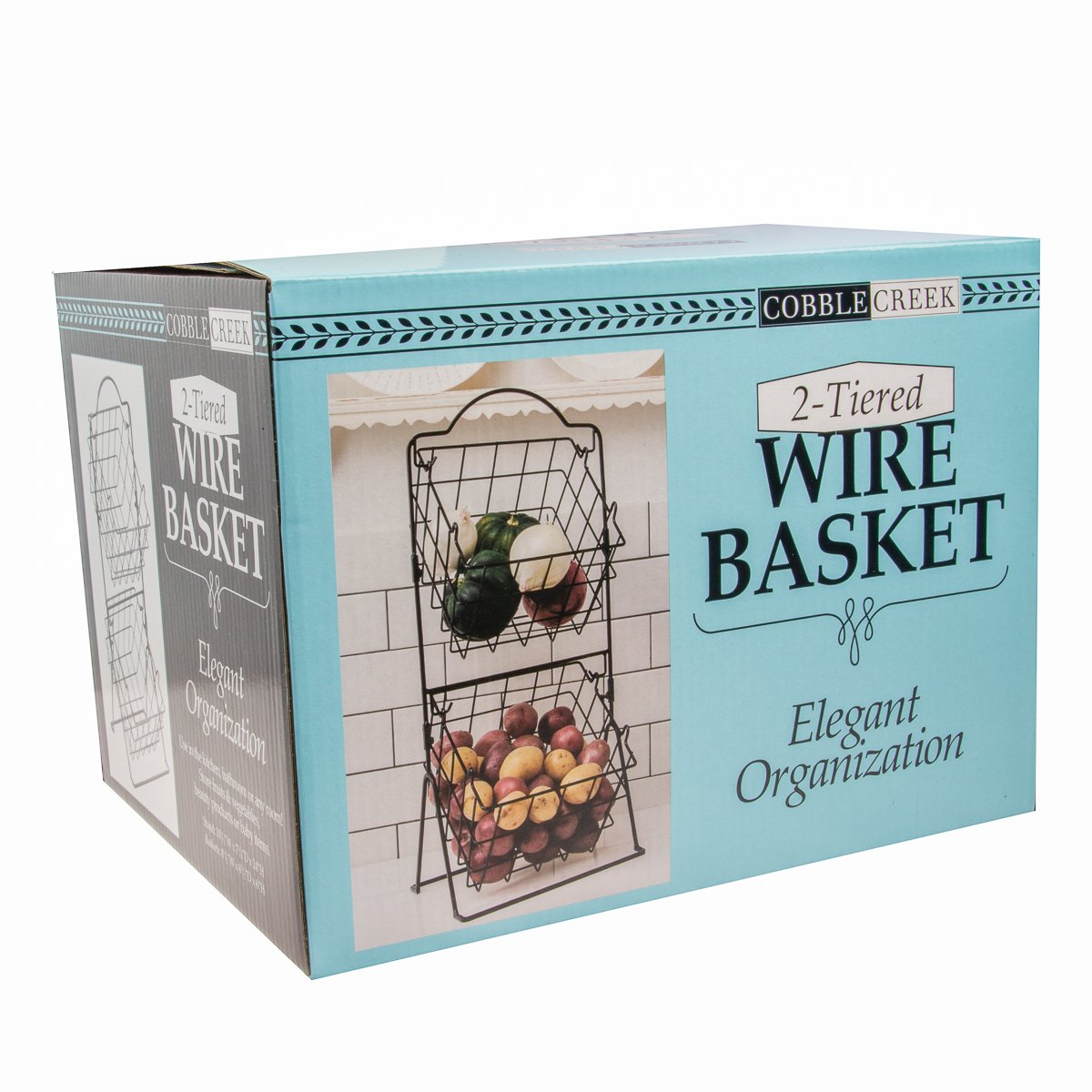 Amazon Com Cobble Creek Wire Baskets Display Countertop