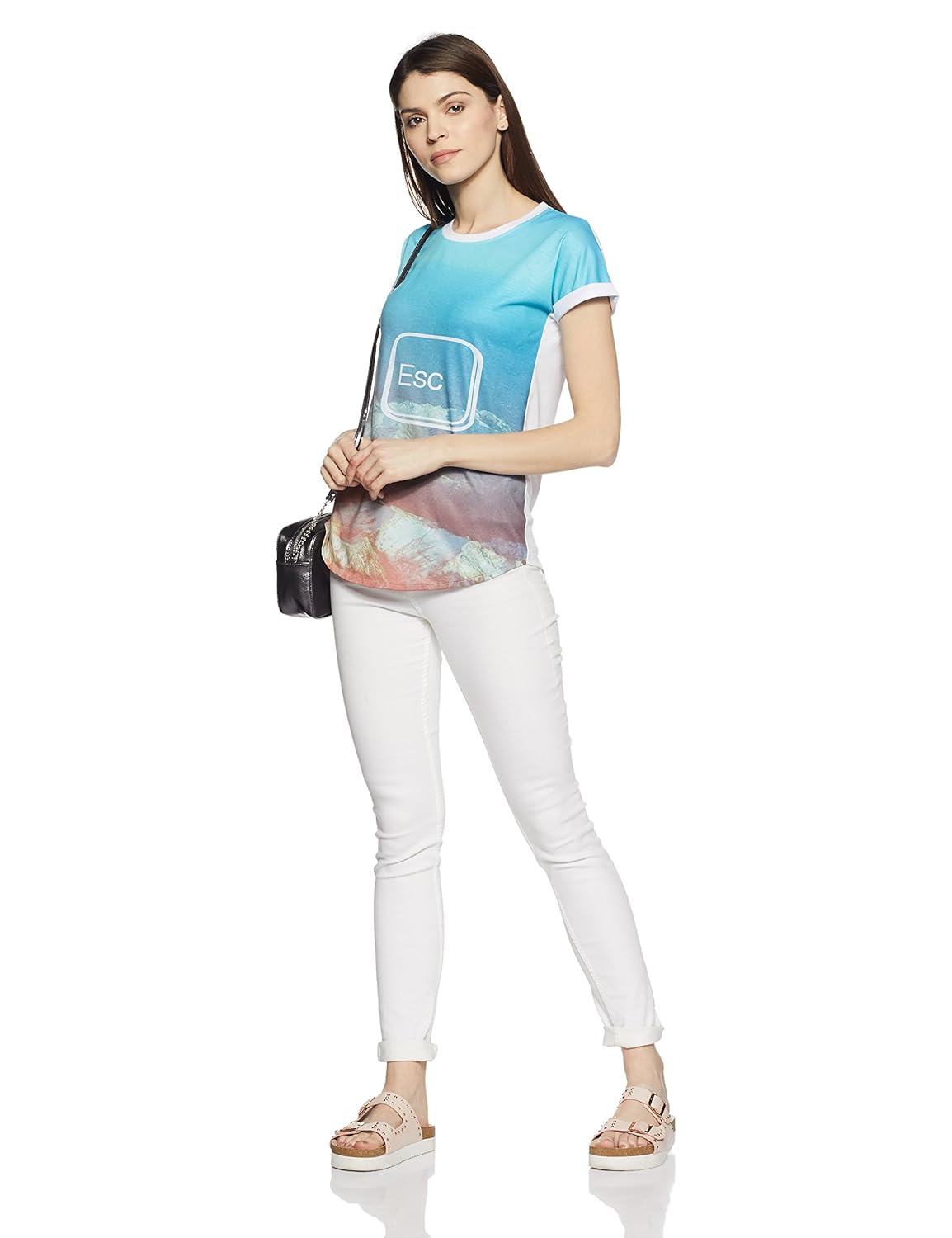 symbol amazon brand women's printed t-shirt