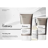 The Ordinary The Daily Set, Daily Skincare Routine with Squalane Cleanser, Hyaluronic Acid 2% + B5, and Natural Moisturizing Factors + HA | Skin Care Set