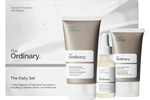 The Ordinary The Daily Set, Daily Skincare Routine with Squalane Cleanser, Hyaluronic Acid 2% + B5, and Natural Moisturizing Factors + HA | Skin Care Set