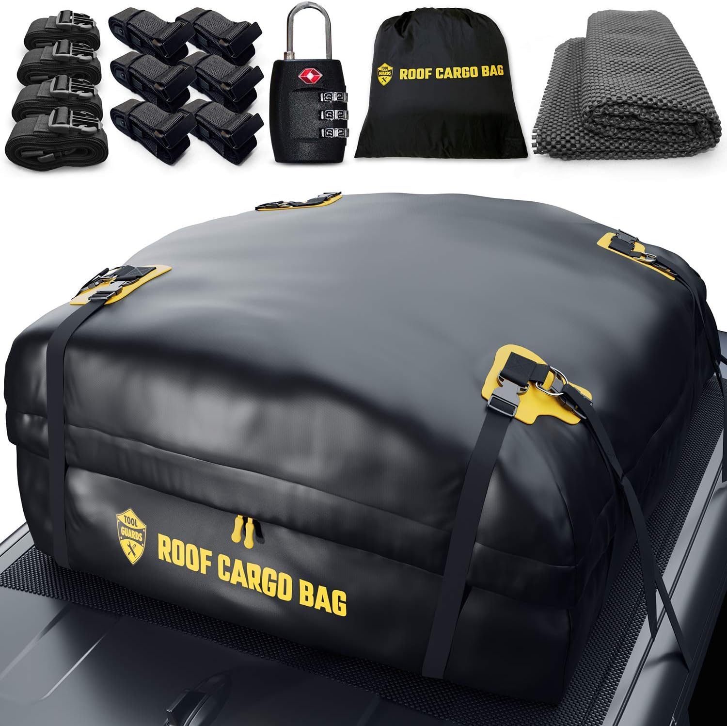 for Cars with or Without Racks Car Top Carrier Roof Bag Protective Mat