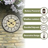 HomeZone Outdoor Wall Clock 30cm Big Ben Roman Numeral Waterproof Quartz view 4