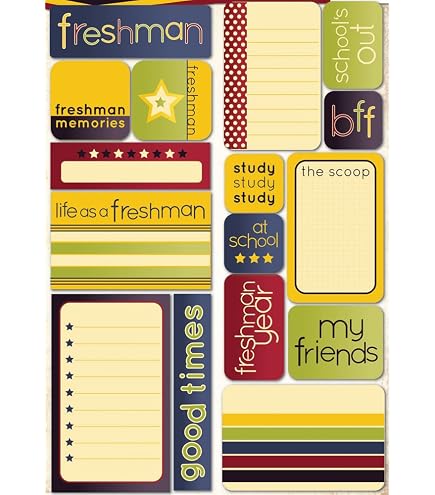 Reminisce Making The Grade 3D Scrapbook Sticker – Seventh Grade Theme, Self-Adhesive, Acid Free - View #5