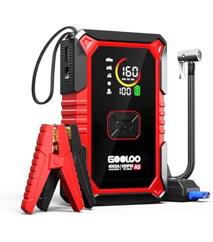 Amazon.com: CTWJO Jump Starter with Air Compressor, 3000A Portable