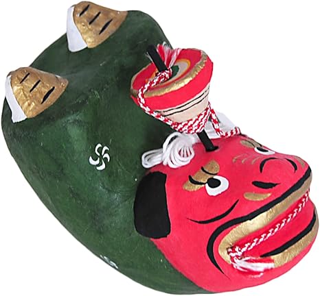 Amazon Co Jp 15年 お正月 干支正月飾り 縁起物 張り子 獅子の駒まわし ホーム キッチン