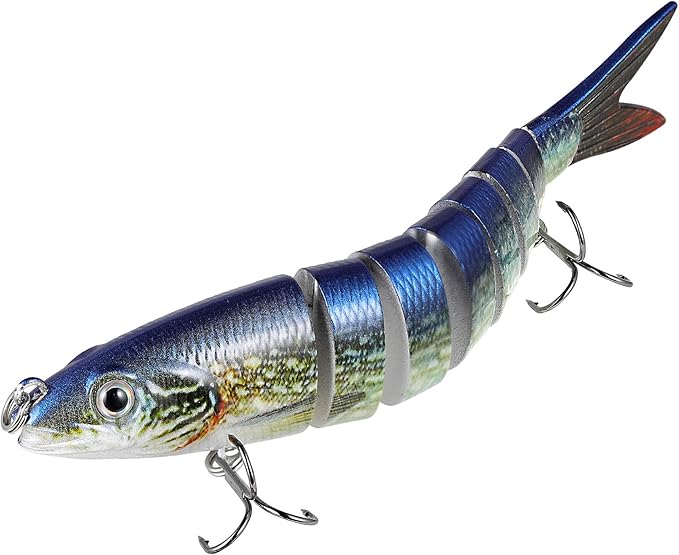 TRUSCEND Fishing Lures for Bass 4.9" Multi Jointed Swimbaits Slow