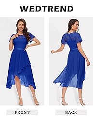 Wedtrend Women's Formal Dress Ruffle Cocktail Party