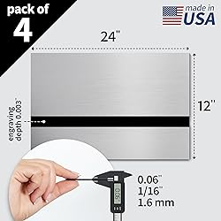 Trotec TroLase Metallic Plus | 12"x24"x1/32", 4 Pcs