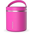 Hydrapeak 25oz Stainless Steel Vacuum Insulated Thermos Food Jar | Thermos for Hot Food and Cold Food, Wide Mouth Leak-Proof Soup Thermos for Adults, 10 Hours Hot and 16 Hours Cold (Fuchsia)