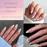 EONFAVE False Nail Tips Kit 240pcs Almond Press On Nails 15 Sizes Nude Pink view 3