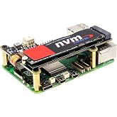 Geekworm X1001 PCIe to M.2 HAT Key-M NVMe SSD PIP Board for Raspberry Pi 5 | Support M.2 2230/2242/2260/2280 SSD