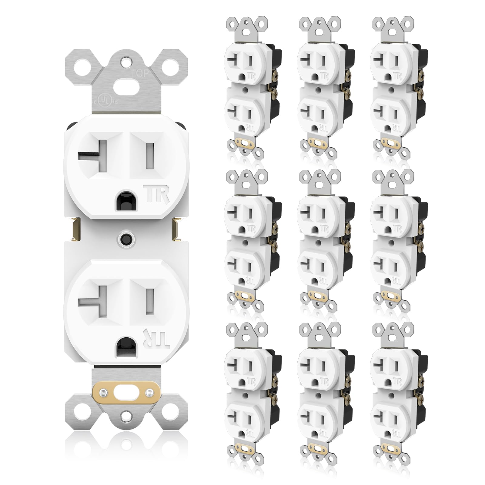 TOPELER Duplex Wall Receptacle Outlets, 20A
