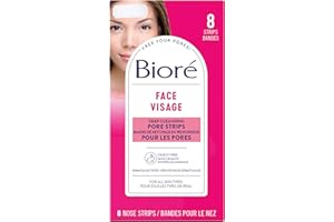 Bioré Deep Cleansing Pore Strips for Instant Facial Pore Unclogging and Blackhead Removal (8 Count)