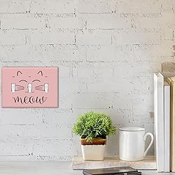 Moslion Pink Cat Face 3-Gang Switch Plug Covers