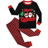 2 Piece Boys Pajamas Kids Long Sleeve Top and Pants Pajamas Pjs Sleepwear Set for Toddler Little Boys 3-10 Years