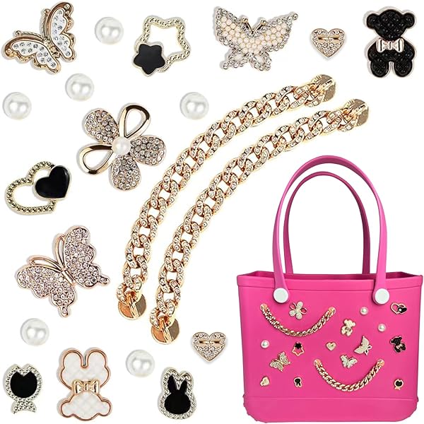 1PC Charms For Bogg Bag Beach Tote Bag Rubber Beach Bag, Summer