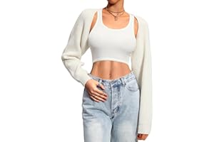 OZICERD Knit Shrug Cardigan Sweaters for Women Fall Sweater Going Out Tops Long Sleeve Bolero Shrugs