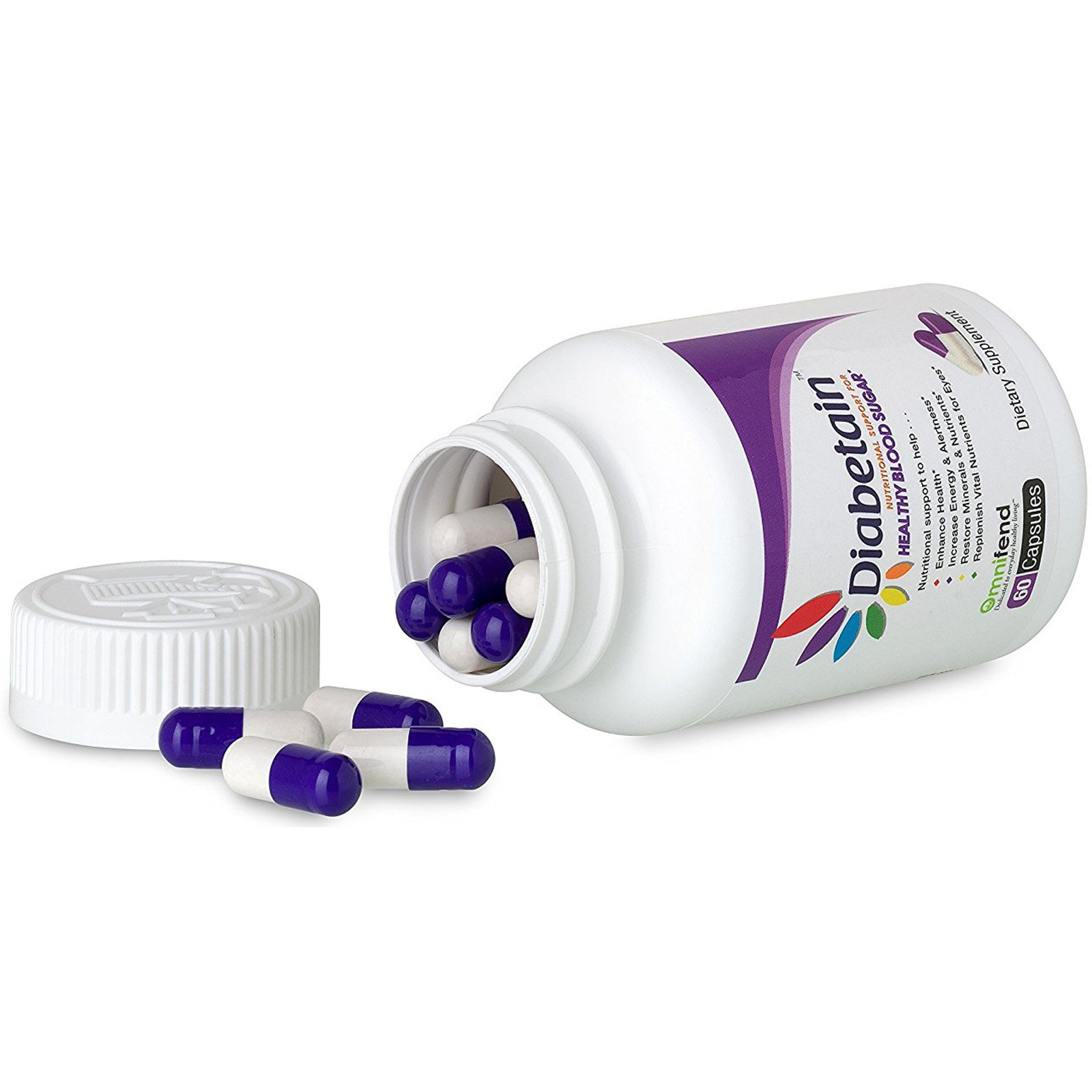 Diabetain Type 2 Diabetes Supplement by Omnifend Diabetic Naturally Sourced Dietary