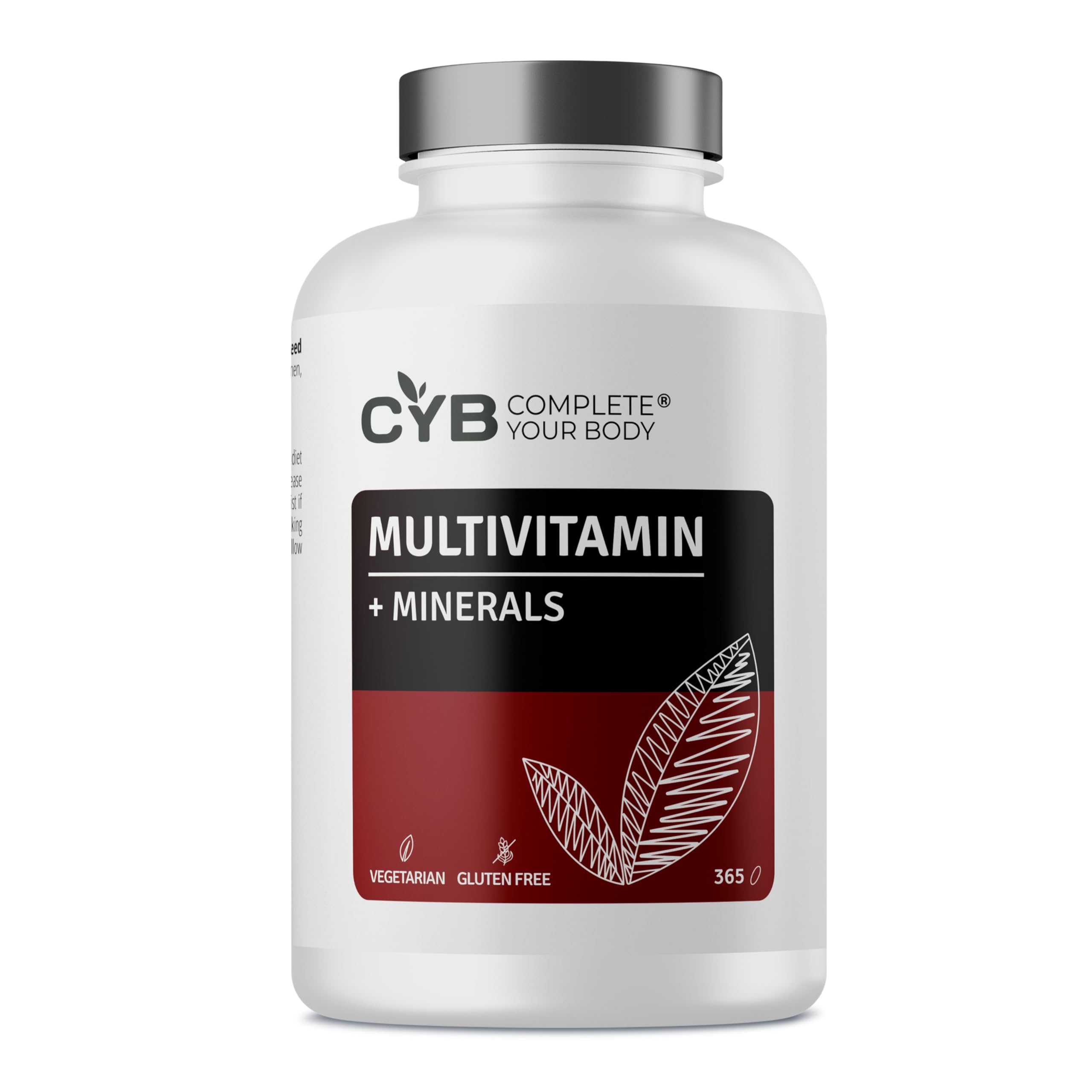 Multivitamin Tablets - Vitamins & Minerals - 365 Tablets 1 Year Supply - Laboratory Tested - Complete Your Body