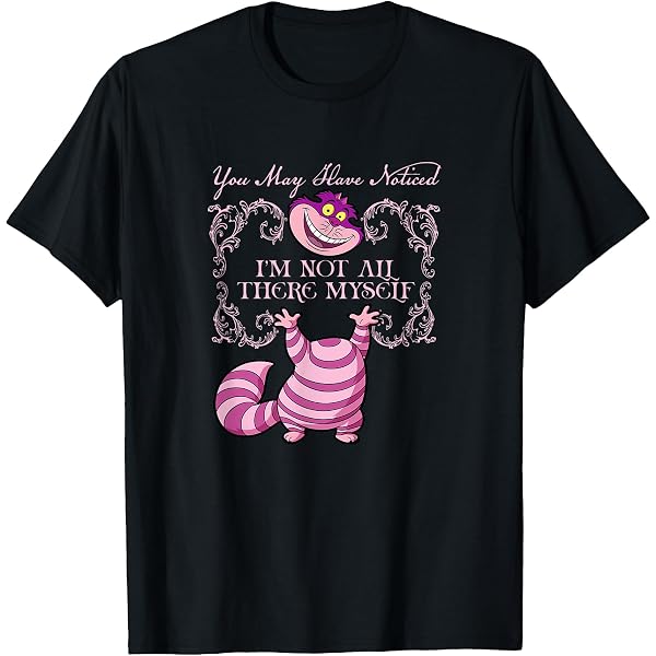 Amazon.com: Cheshire Cat Shirt Alice in Wonderland Graphic T-Shirt 