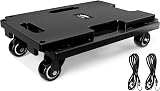 Ronlap Furniture Dolly with 4 Wheels 150 kg Capacity Black