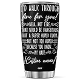 CUBICER Personalized Coffee Tumbler Travel Cup With