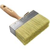 ROLLINGDOG Deck Stain Limewash Brush | 5.5" Wood Handle, Large Deck Paint Brush Applicator,Wall, Wood, Fence, Floor Painting
