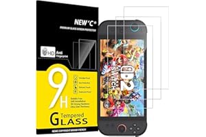 NEW'C 3 Pack Designed for Nintendo Switch 2 Screen Protector Tempered Glass, Case Friendly Anti Scratch Bubble Free Ultra Resistant