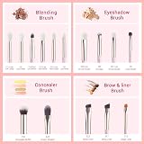Jessup Eye Brushes 15Pcs Professional Makeup Brush Set Wood Handle view 2