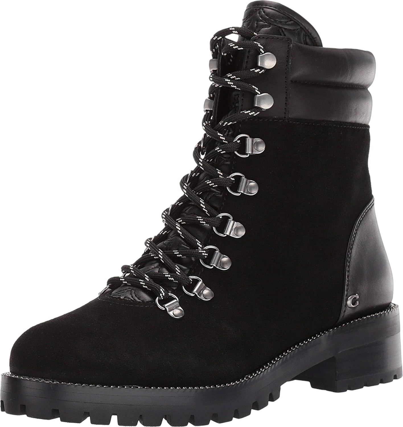 coach lace up tassle boot
