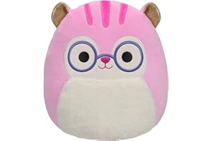 Squishmallows Original 12-Inch TJ Pink Squirrel with Glasses - Medium-Sized Ultrasoft Official Jazwares Plush
