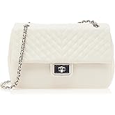 KARL LAGERFELD womens Agyness Solid Shoulder Bag