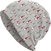 GETTOGET Christmas Beanie Chemo Hat Xmas Skull Cap Slouchy Knitted Hats Soft Headwear for Women Men Adults