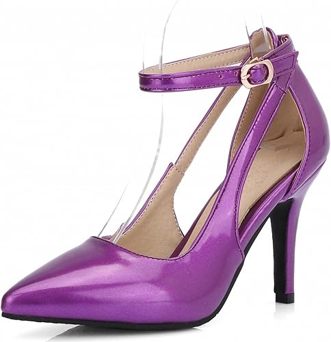 Amazon.com | Rongzhi Womens Ankle Strap Pumps High Heels Sandals Dress Party Pointed Toe 