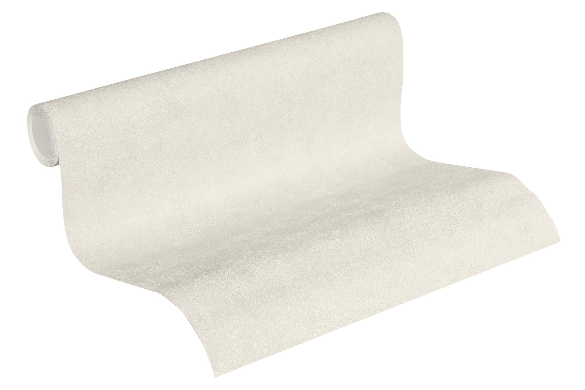 Plain Wallpaper Neue Bude 2.0 Ed. II Non-Woven Wallpaper 10.05 m x 0.53 m White Made in Germany by Livingwalls 374162 37416-2