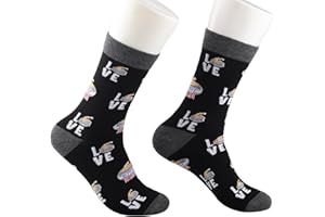 CMNIM Curling Gifts 2 Pairs Curling Sport Socks Curling Lover Gift Curling Stone Player Team Gifts Curlers Novelty Socks