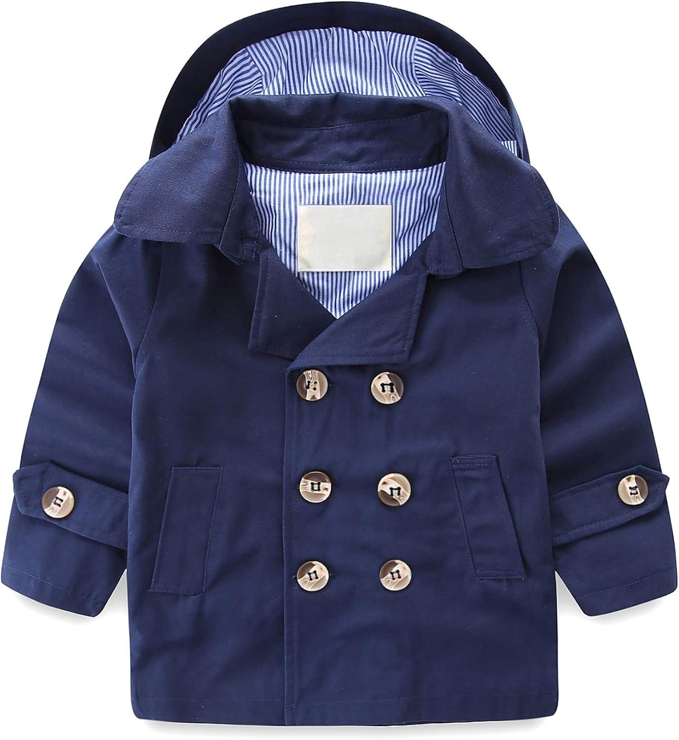 LJYH Toddler Boys' Classic Peacoat Hooded Toggle Coat Clothing