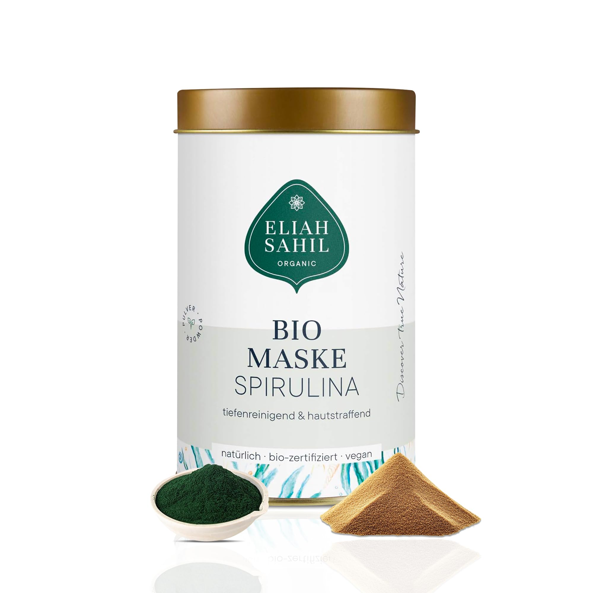 Eliah Sahil Organic - Organic Face Mask Spirulina - 100 g