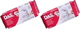 DAS White 500 g Air Hardening Modelling Clay 2 Pack Non Bake Ready to Use